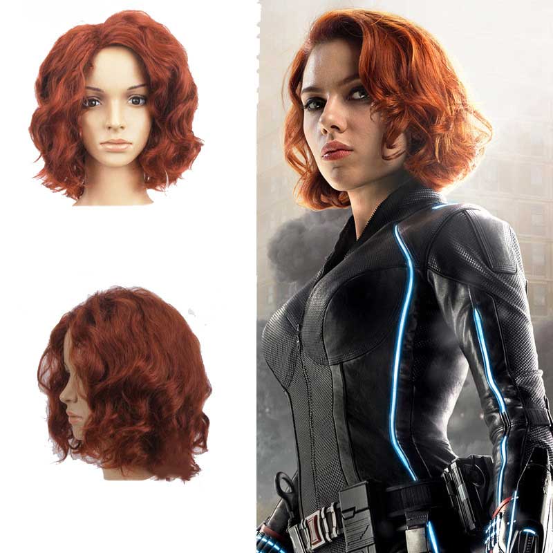 Avengers Infinity War Black Widow Cosplay Haarperücke