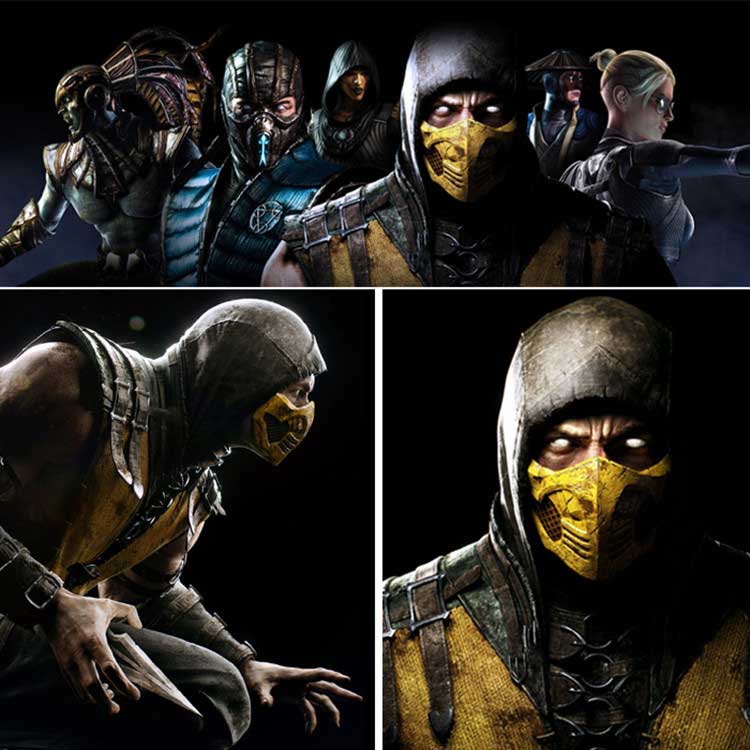 Mortal Kombat X Scorpion Maske für Cosplay Halloween Masquerade Party Mask