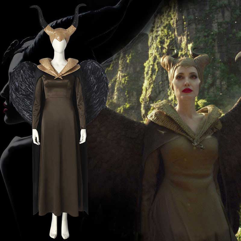 Film Maleficent 2 Angelina Jolie Kostüm Halloween Cosplay Outfits