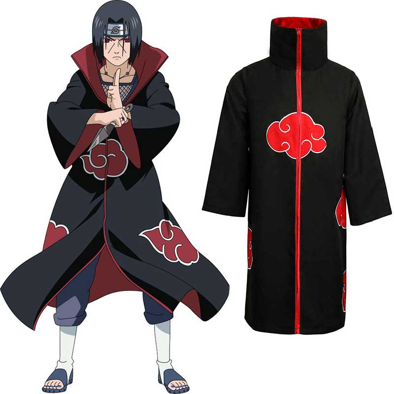 Naruto Akatsuki Itachi Uchiha Uchiha Obito Cloak Cosplay Kostüm