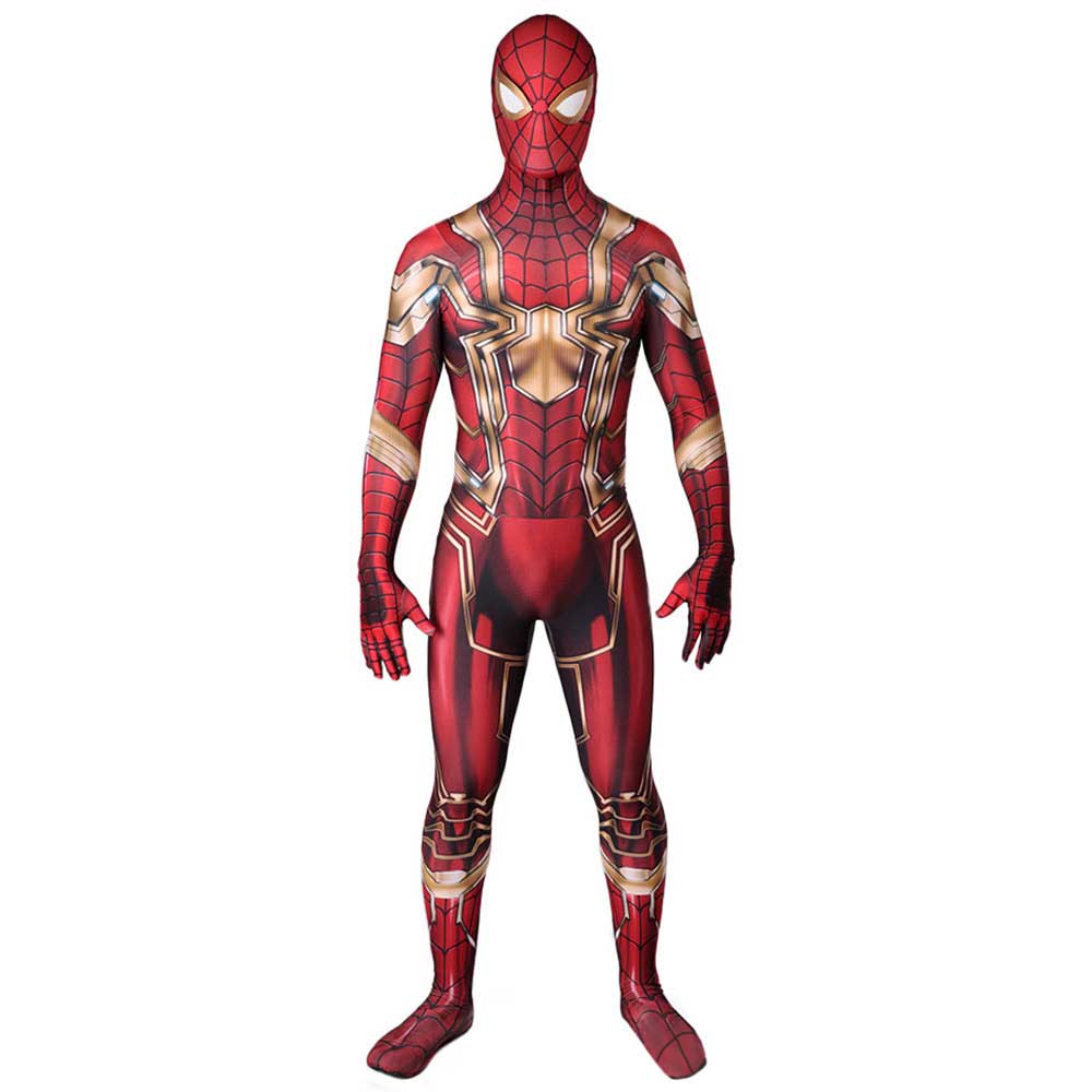 Jungen Männer Goldene Edition Eisen Spinne Cosplay Kostüme Spiderman Zentai Anzug