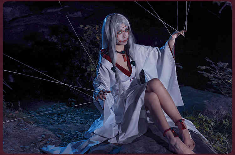 Demon Slayer Kimetsu Nein Yaiba Juuni Ayaki Rui Cosplay perücken Mutter Schwester Spinne