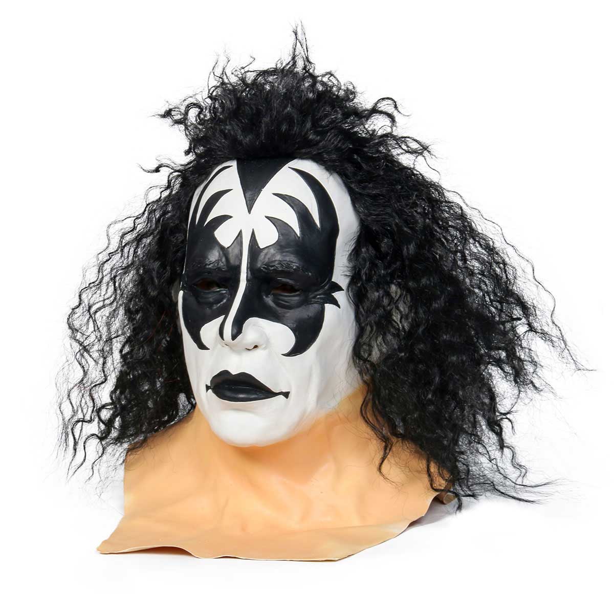 Kiss Gene Simmons Demon Latexmaske Halloween perücke Karneval Masquerade Zubehör prop-Takerlama