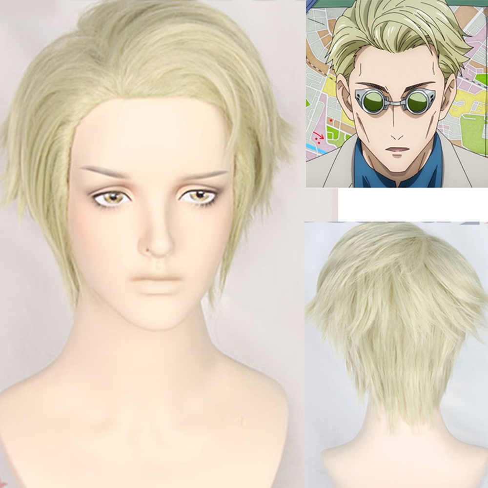 Anime Jujutsu Kaisen Nanami Kento Cosplay perücke kurze hellbraune Haare Masquerade-Takerlama