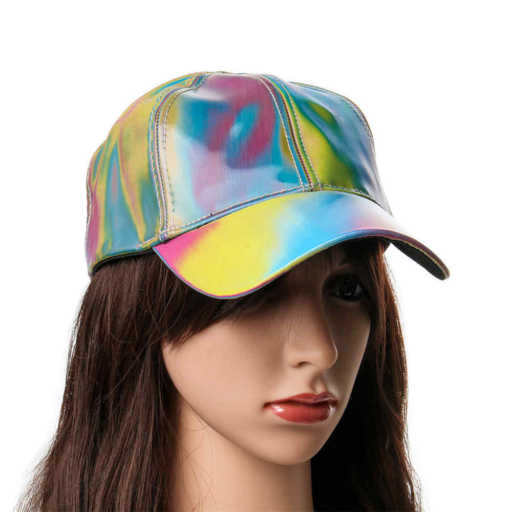 Mode Marty Mcfly Lizenziert für Regenbogen Farbwechsel Hutkappe Zurück zu den zukünftigen Requisiten BigBang G-Dragon Baseballmütze Dad Hat